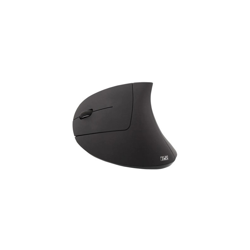 RATON TNB ERGO LINE INALAMBRICO USB TIPO-A 1600 DPI SEIS BOTONES PARA ZURDOS COLOR NEGRO
