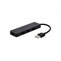 HUB TNB FIRST 4 PUERTOS USB -A 2.0 COLOR NEGRO