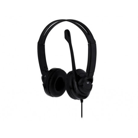 AURICULARES TNB HS-200 MULTIMEDIA CON MICROFONO USB COLOR NEGRO