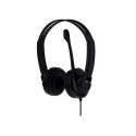 AURICULARES TNB HS-200 MULTIMEDIA CON MICROFONO USB COLOR NEGRO