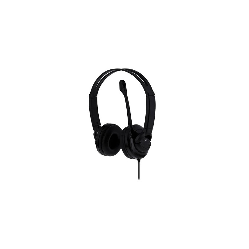AURICULARES TNB HS-200 MULTIMEDIA CON MICROFONO USB COLOR NEGRO