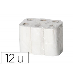 PAPEL HIGIENICO LUCART ECOLOGICO 17 G 2 CAPAS 20 M MANDRIL 45 MM PAQUETE DE 12 ROLLOS