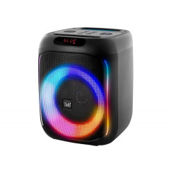 KARAOKE TNB CUBE BLASTER 40 W BLUETOOTH CON LUCES LED Y 2 MICROFONOS COLOR NEGRO