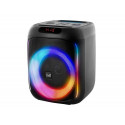 KARAOKE TNB CUBE BLASTER 40 W BLUETOOTH CON LUCES LED Y 2 MICROFONOS COLOR NEGRO