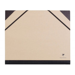 CARPETA DE DIBUJO CLAIREFONTAINE CON GOMILLAS DIN A4+ KRAFT MARRON 260X330 MM