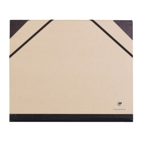 CARPETA DE DIBUJO CLAIREFONTAINE CON GOMILLAS DIN A4+ KRAFT MARRON 260X330 MM