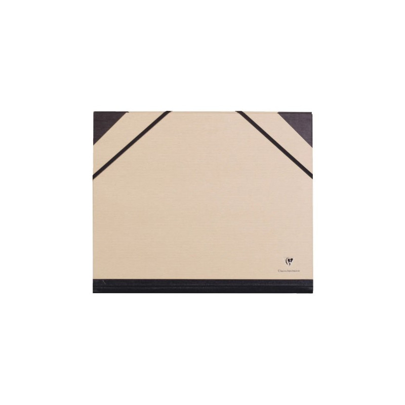 CARPETA DE DIBUJO CLAIREFONTAINE CON GOMILLAS DIN A4+ KRAFT MARRON 260X330 MM