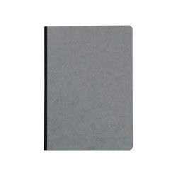 LIBRETA COSIDA CLAIREFONTAINE 14,8X21 CM 96 HOJAS AGE-BAG LISO GRIS