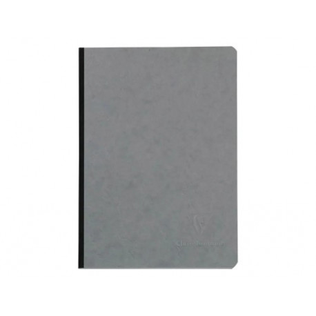 LIBRETA COSIDA CLAIREFONTAINE 14,8X21 CM 96 HOJAS AGE-BAG LISO GRIS