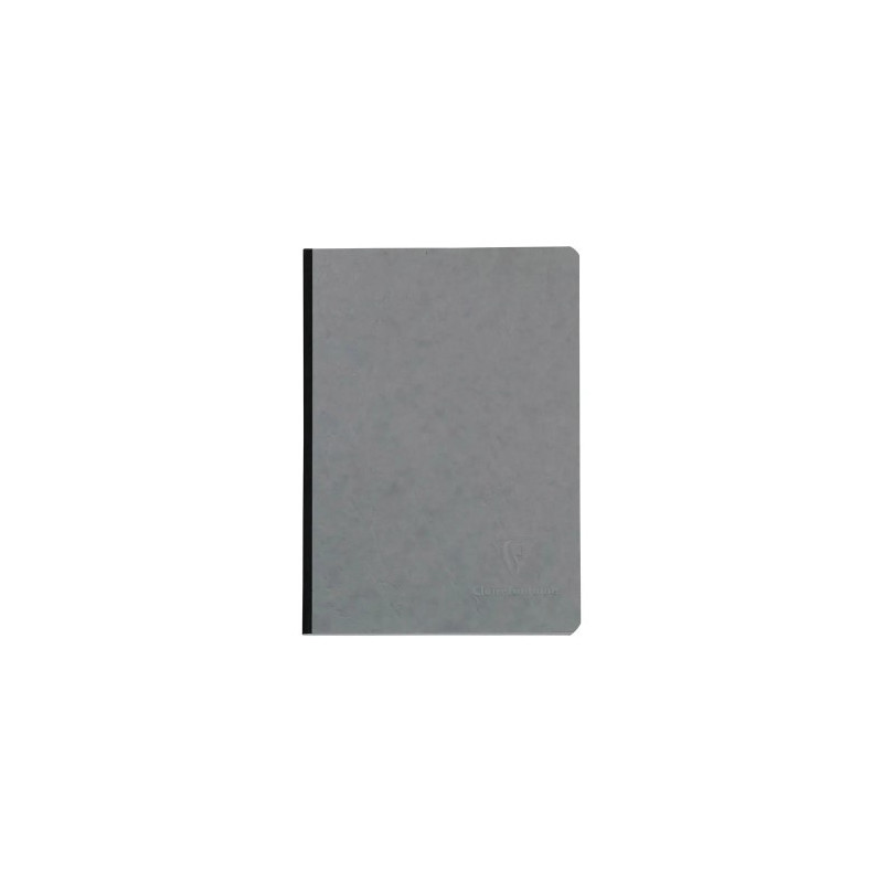 LIBRETA COSIDA CLAIREFONTAINE 14,8X21 CM 96 HOJAS AGE-BAG LISO GRIS