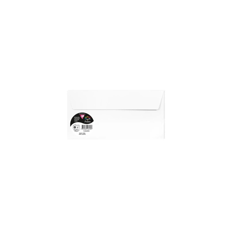 SOBRE CLAIREFONTAINE POLLEN 110X220 CM 120G BLANCO PACK DE 5 UNIDADES