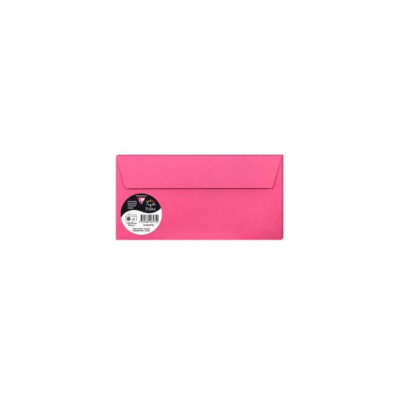 SOBRE CLAIREFONTAINE POLLEN 110X220 CM 120G FUCSIA PACK DE 5 UNIDADES