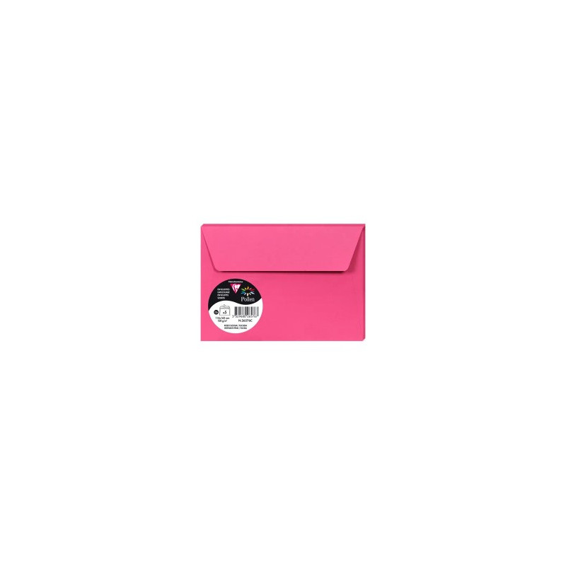SOBRE CLAIREFONTAINE POLLEN 114X162 CM 120G FUCSIA PACK DE 5 UNIDADES