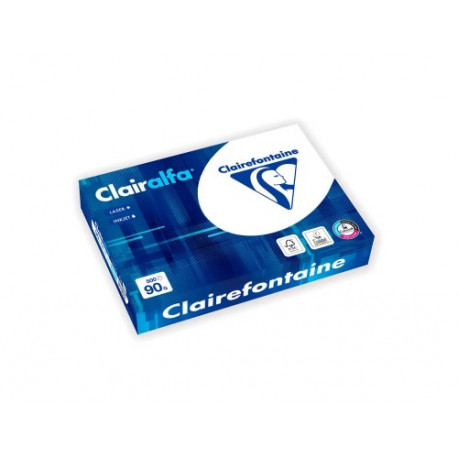 PAPEL FOTOCOPIADORA CLAIREFONTAINE CLAIRALFA DIN A4 90 G PAQUETE DE 500 HOJAS