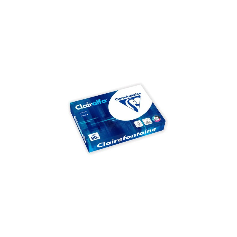 PAPEL FOTOCOPIADORA CLAIREFONTAINE CLAIRALFA DIN A4 90 G PAQUETE DE 500 HOJAS