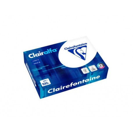 PAPEL FOTOCOPIADORA CLAIREFONTAINE CLAIRALFA DIN A4 100 G PAQUETE DE 500 HOJAS
