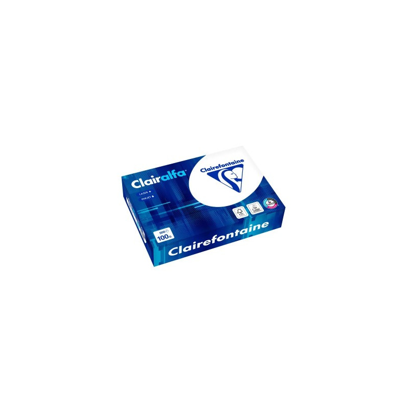 PAPEL FOTOCOPIADORA CLAIREFONTAINE CLAIRALFA DIN A4 100 G PAQUETE DE 500 HOJAS