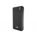BATERIA EXTERNA TNB 20000 MAH MICRO USB + USB TYPO C COLOR NEGRO