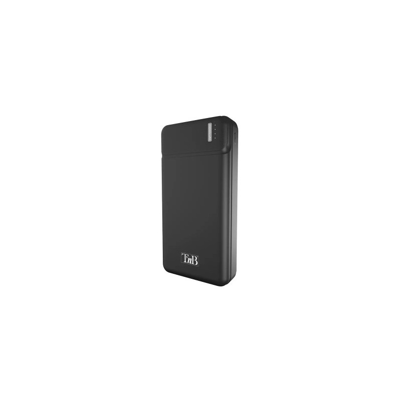 BATERIA EXTERNA TNB 20000 MAH MICRO USB + USB TYPO C COLOR NEGRO