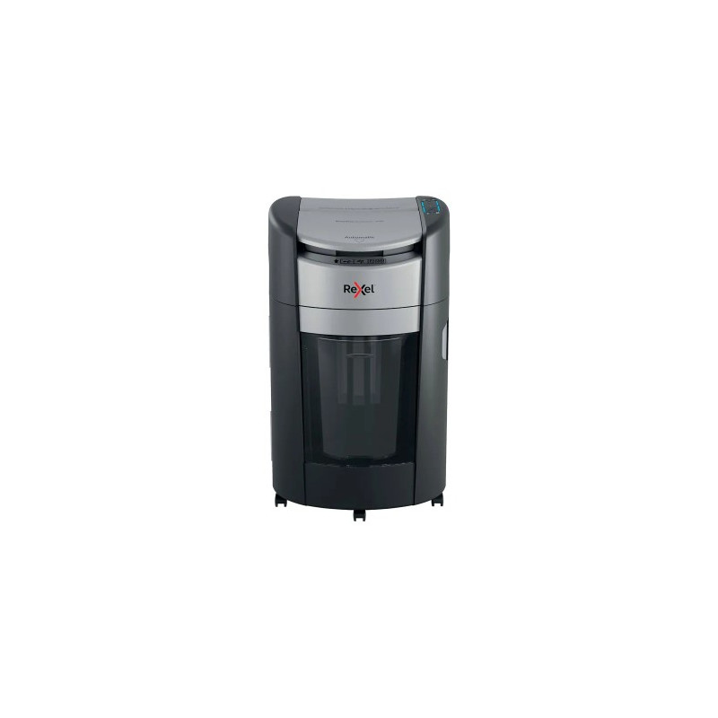 DESTRUCTORA DE DOCUMENTOS REXEL MAX AUTOFEED +300X CAPACIDAD 300 HOJAS DESTRUYE GRAPAS CLIPS CD Y TA