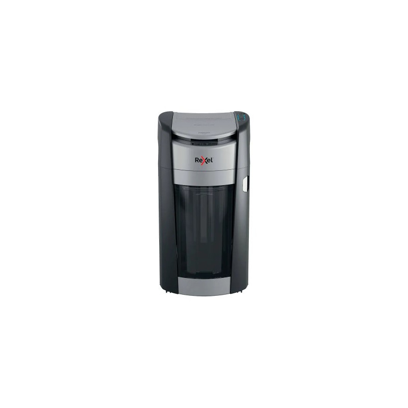 DESTRUCTORA DE DOCUMENTOS REXEL MAX AUTOFEED +600X CAPACIDAD 600 HOJAS DESTRUYE GRAPAS CLIPS CD Y TA
