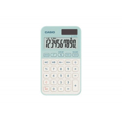 CALCULADORA CASIO SL-310YC BOLSILLO 12 DIGITOS TECLAS TAX +/- COLOR VERDE CLARO