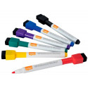 ROTULADOR NOBO MINI PARA PIZARRA BLANCA CON IMAN PACK 6 COLORES SURTIDOS