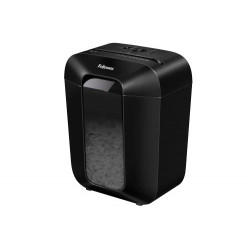 DESTRUCTORA DE DOCUMENTOS FELLOWES LX50 NEGRA CAPACIDAD DE CORTE 9 HOJAS P4 DESTRUYE GRAPAS CLIPS Y 