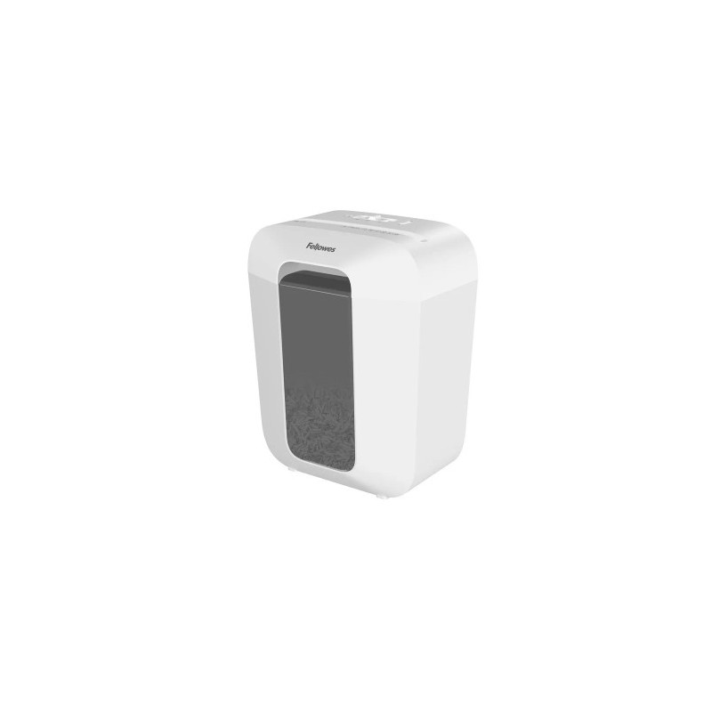 DESTRUCTORA DE DOCUMENTOS FELLOWES LX50 BLANCO CAPACIDAD DE CORTE 9 HOJAS P4 DESTRUYE GRAPAS CLIPS Y