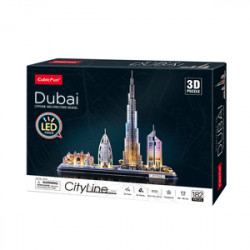 PUZZLE 3D CITY LINE LED DUBAI